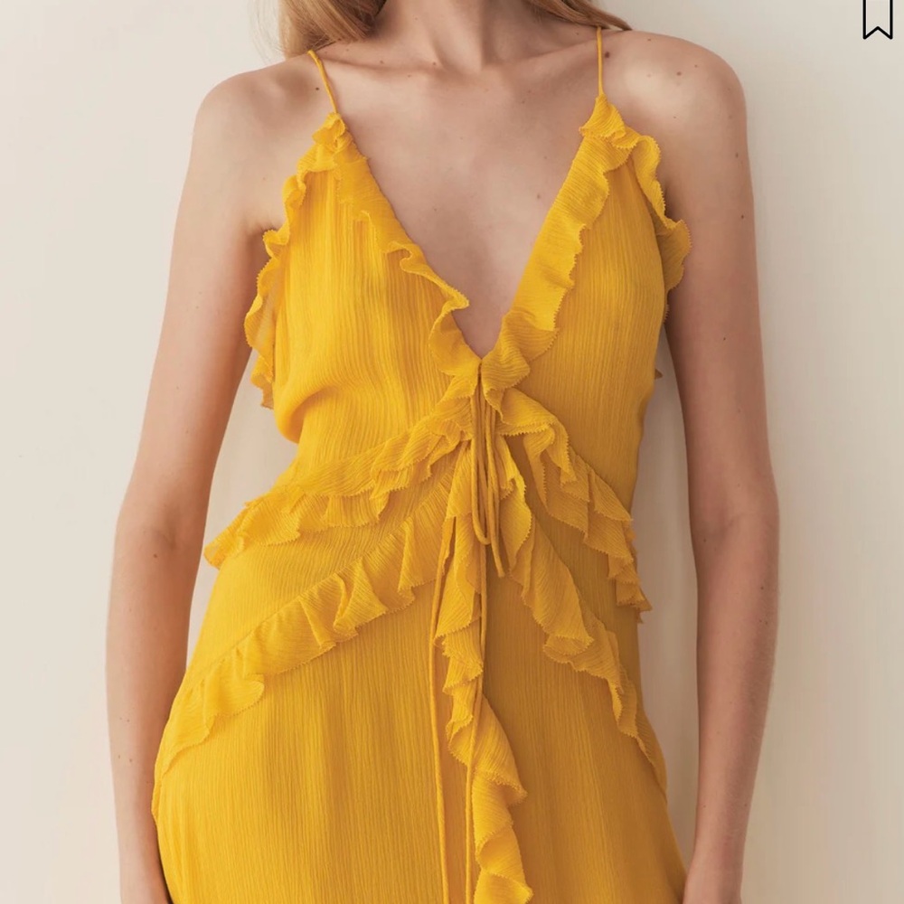 Brand new Doen EVELINA DRESS -- GOLDEN ACACIA